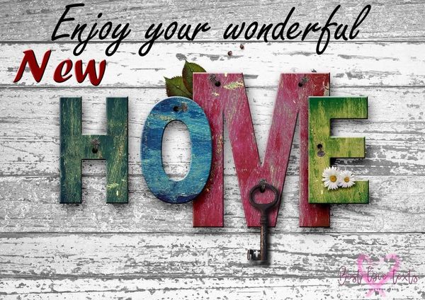 Enjoy your wonderful new home drawing