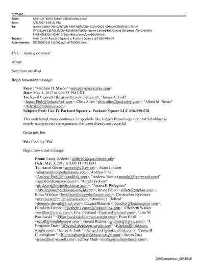 Court Hearing emails