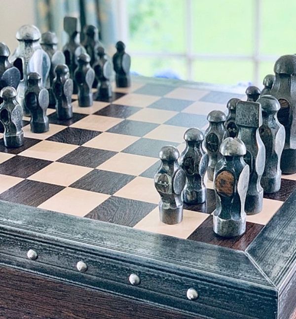 Chess Board and Set made from Wenge & Sycamore