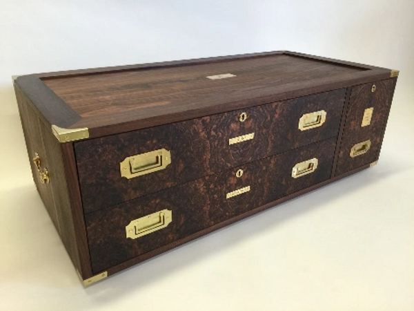 Storage Chest Made from Black American Walnut & European Walnut Burr