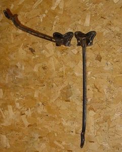 Harness Racks, antique, folding style, pair