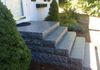 Granite steps installed on concrete footing! Replace your crumbling brick steps with low maintenance solid granite!