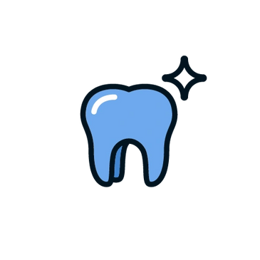 Tooth with sparkle icon
