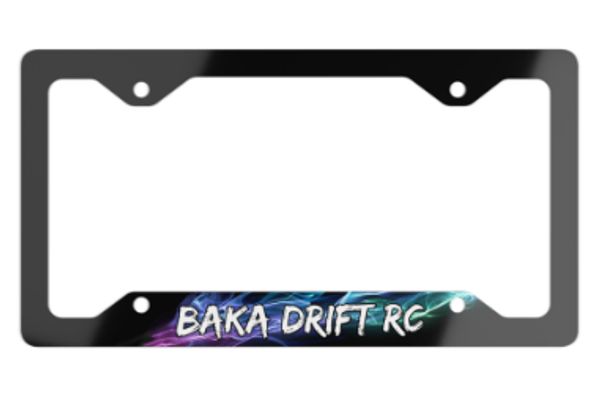 BAKA DRIFT RC METAL LICENSE PLATE FRAME V1