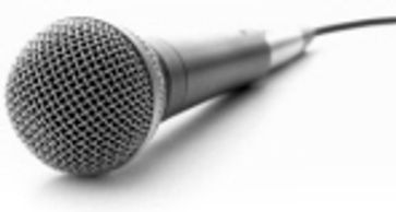 wired microphone up close