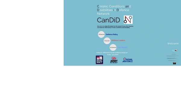 Logo and mission statement for CanDiD supporting Armed Forces with chronic conditions and disabilities.