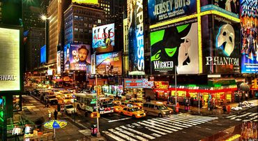 Be right in the center of Broadway's bright lights.