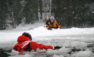 Ice rescue scenario