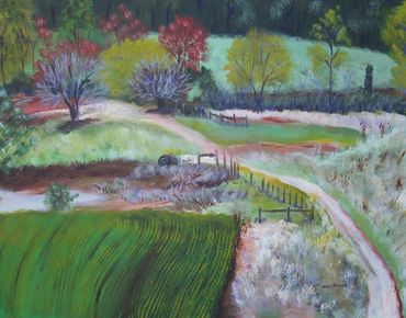 Road Less Traveled 
Acrylic - 20" X 16" $275
"Best Agricultural Scene" - Fine Art & Photography Exhi
