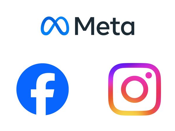 Meta, Facebook and Instagram logos for Facebook Sales Events by Total Influence Marketing.