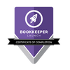 Bookkeeper Launch Certified Badge