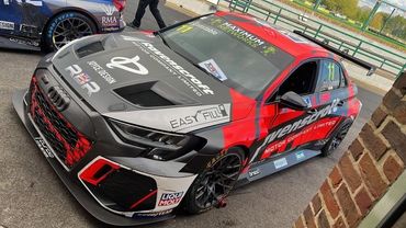 High-performance race car proudly carrying the Easyfill logo  -  fuelling safety, speed, and innovat