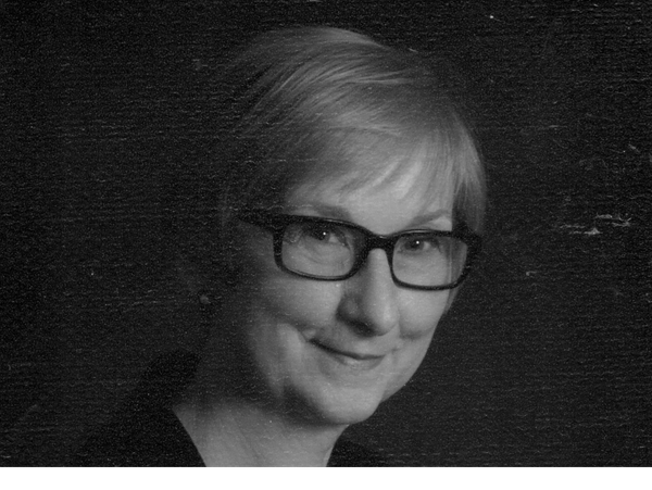 Photo of the college professor sharing her 30 years of fabric/textile knowledge on this site.