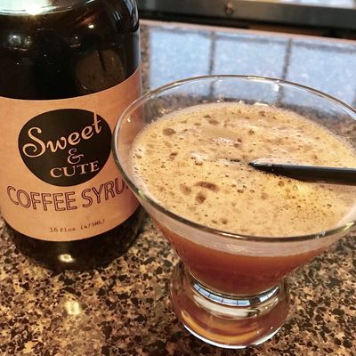 Sweet Cafe Bourbon made with Sweet & Cute Coffee Syrup