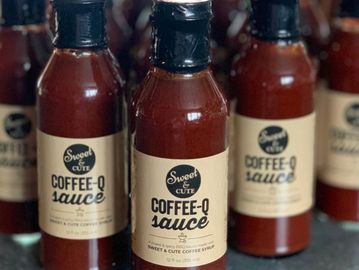 Coffee-Q BBQ Sauce made with Sweet & Cute Coffee Syrup