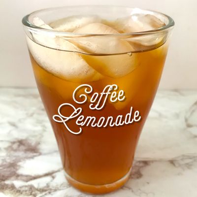 Coffee Lemonade made with Coffee Syrup