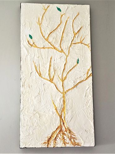 Survivor: SOLD: $420; 20"x40"; Shoot; Acrylic on Gallery Grade Canvas; Out of the Ether Series