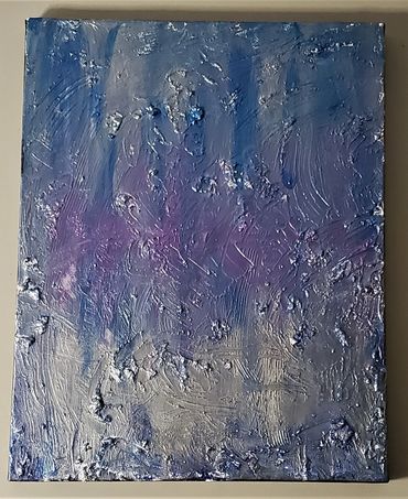 Aurora; $235; 28"22"; Acrylic on Gallery Grade Canvas, and texture; Sea and Sky Series

