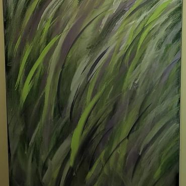 Windblown - $445.00; 30"x40"; Acrylic on Gallery Grade Canvas; Prairie Grass
