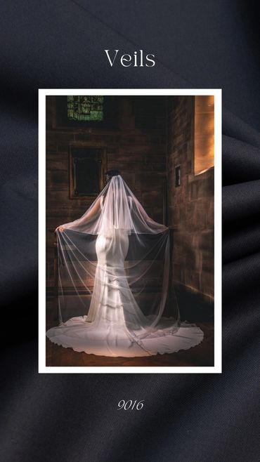 Veil, single tier, long length, bride
