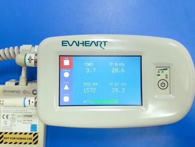 Prototype continuous flow LVAD controller with touch screen
