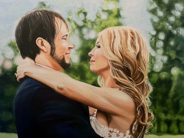 Oil Painting for Friends wedding