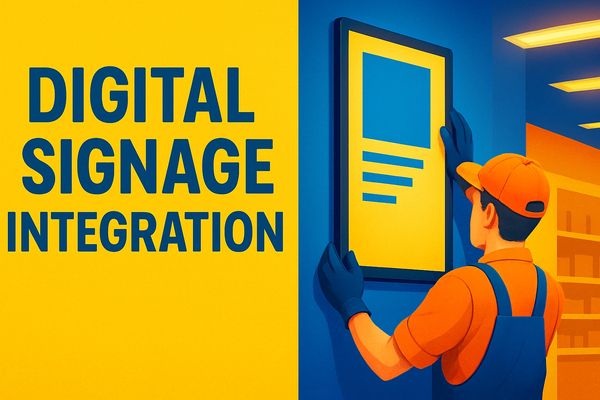 Digital signage installation and integration