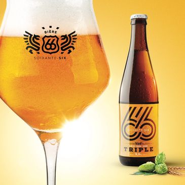 Bière 66 triple - La soixante-six triple est une bière belge et artisanale à 9,9% de degré d'alcool