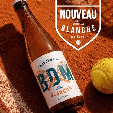 Bière BDM - La Balle de match est une bière blanche à 5% de degré d'alcool