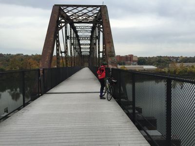 Bridge on the Great Allegheny Passage crossing the Monongahela River near McKeesport