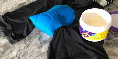 Chamois cream and padded shorts are recommended to improve comfort