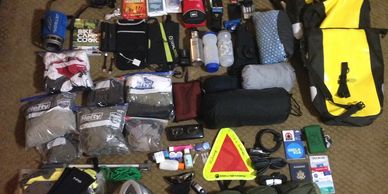 Equipment and supplies for bicycle touring