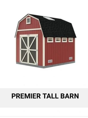 premier tall barn storage shed tuff