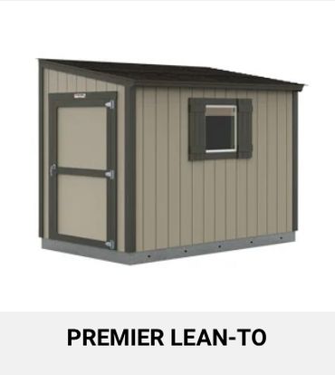 premier lean to storage shed tuff