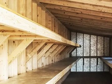 shed shelf shelving storage wood shelf