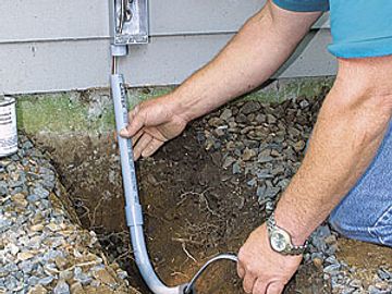 electric electrical underground wiring wire power