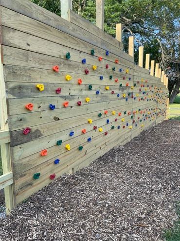 Rock climbing wall