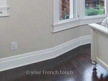 Fresh painted trims with new hardwood floors, renovation Ottawa