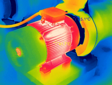 Thermal Image Result Infiray Thermal Camera object AC Motor body