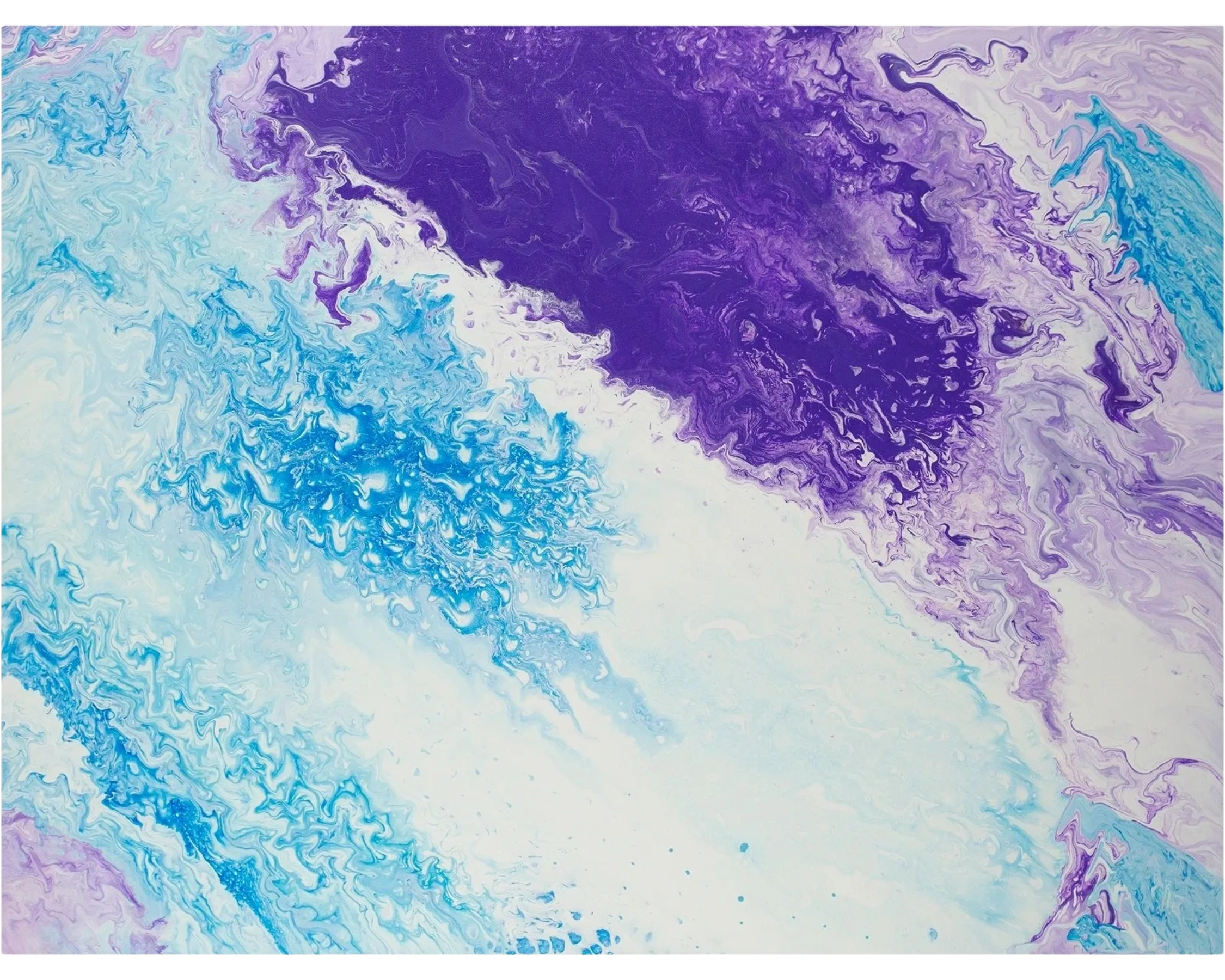 A Canvas of blue and purple shade