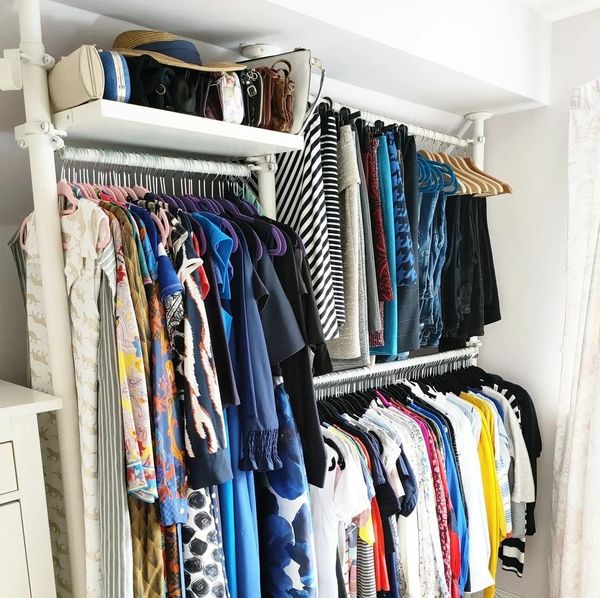 Walk in wardrobe. 
Decluttered and Organised.