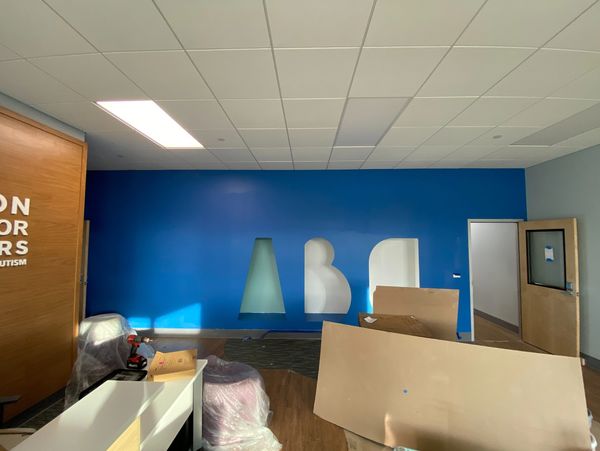 Commercial office interior under renovation