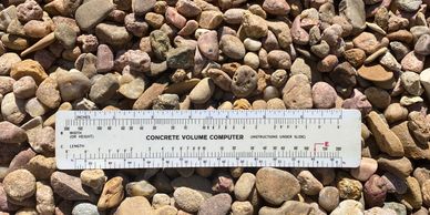 Multicolored pea gravel size range 3/8 -1 1/4 inch for landscape, underground, drainage applications