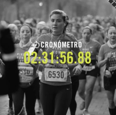 We used race participant´s time and sent a congratulatory message.