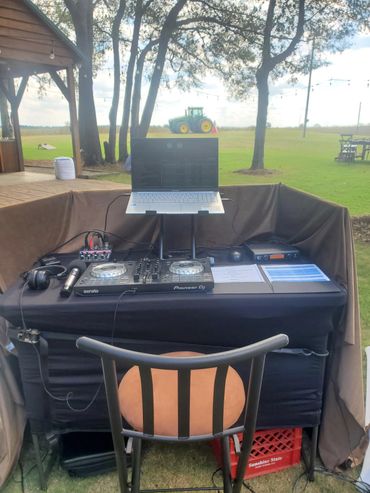 Outside wedding venue