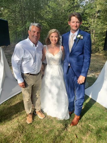Bride & Groom on the farm