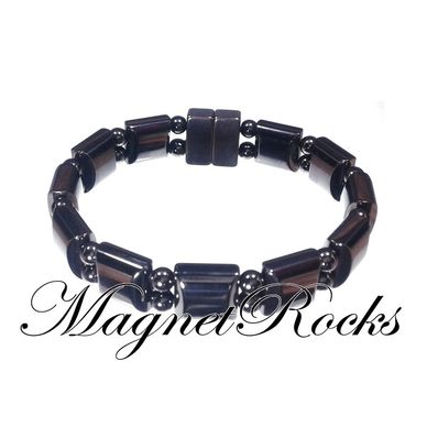 Magnetic Hematite Bracelet features Hematite and Magnetic Jewelry Clasps.