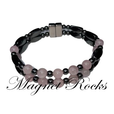 Magnetic Kunzite Bracelet features Kunzite Gemstone and Magnetic Jewelry Clasps.