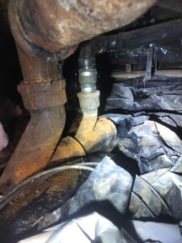 Broken and plugged sewer line in Albany Oregon