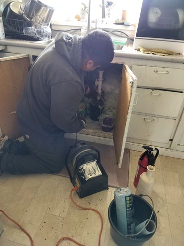 Drain Cleaning a bathroom sink in Tangent Oregon